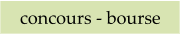 concours - bourse