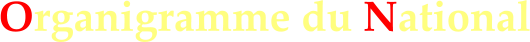 Organigramme du National